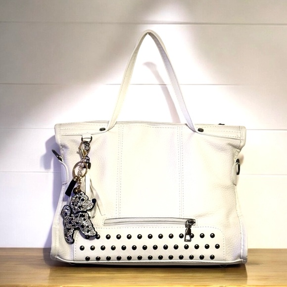 White Shoulder Bag, Top Handle bag, Crossbody Bag versatile - Picture 1 of 6